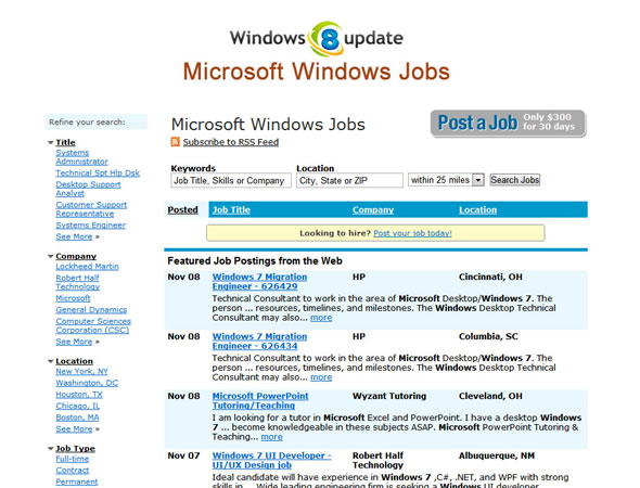 Windows8-Microsoft-Job-Board