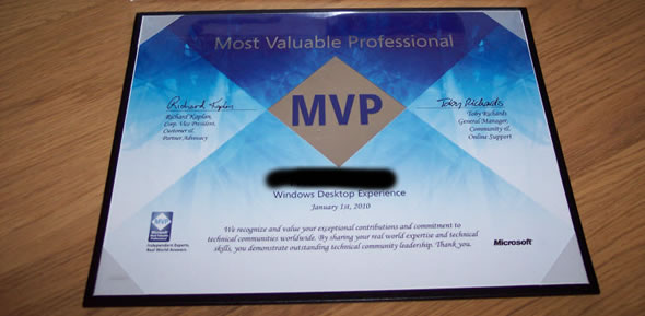 Microsoft-MVP-certificate