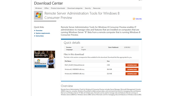 Windows8remoteserveradmin