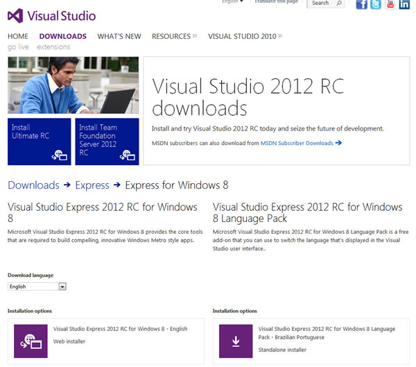 DownloadVisualStudio2012RC